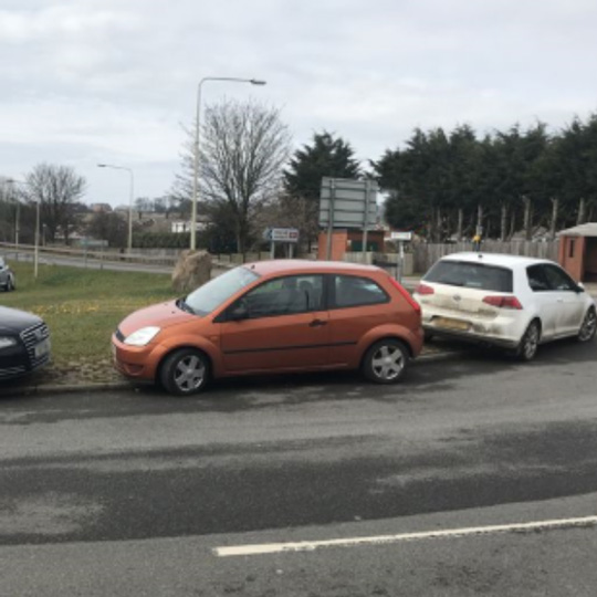 Vehicle parked the wrong way