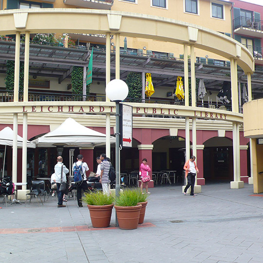 Leichhardt library exterior view