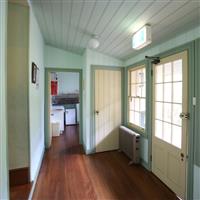 Back hallway leading to kitchen, Clontarf Cottage 