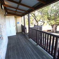 Balcony at the back of White's Creek Cottage