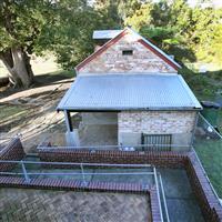 View of stables from White's Creek Cottage 