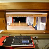 Ashfield Town Hall audio-visual booth 