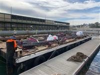 DFB Project - Reinforcement being delivered on the barge