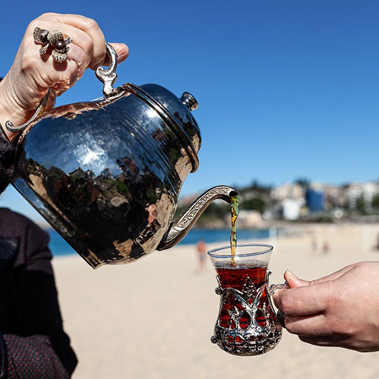 Tea on the beach