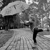 Girl with an umbrella
