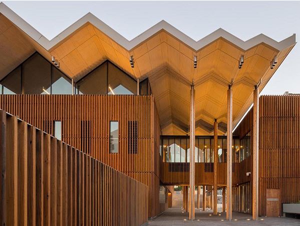 Picture of Marrickville Library showing timber façade