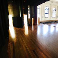 Main Hall stage at Marrickville Town Hall 