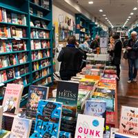 Books on display in a book store