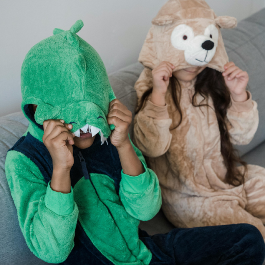 Children wearing costumes
