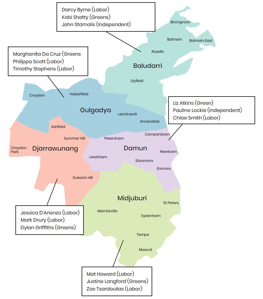 IWC Ward Map Councillors 2021 election