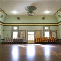 Main Hall and chairs at Balmain Town Hall  