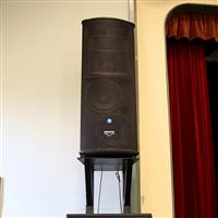 Stage Speakers (left) in Main Hall at Balmain Town Hall 