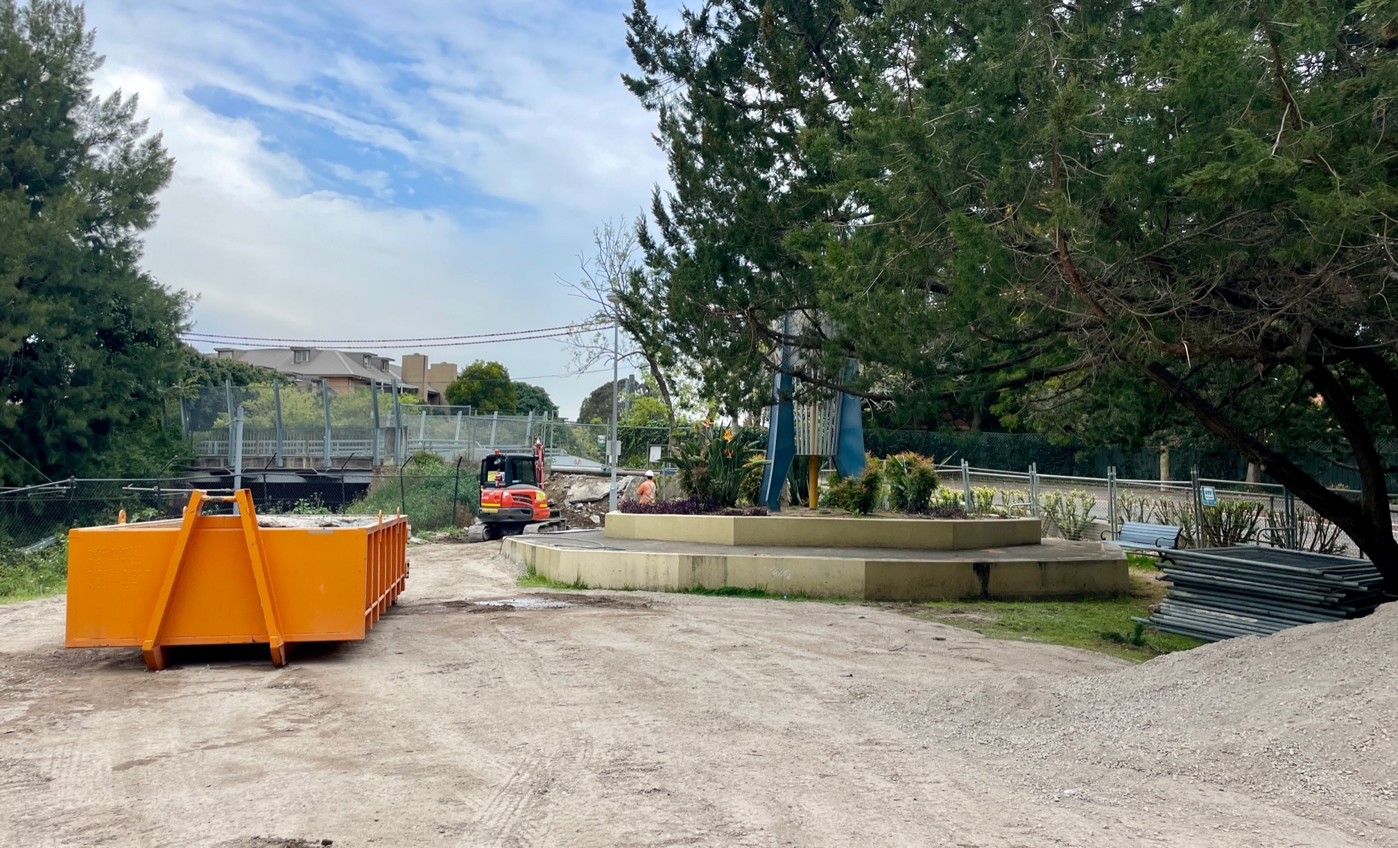 Constitution Road site preparation works Sep 2023