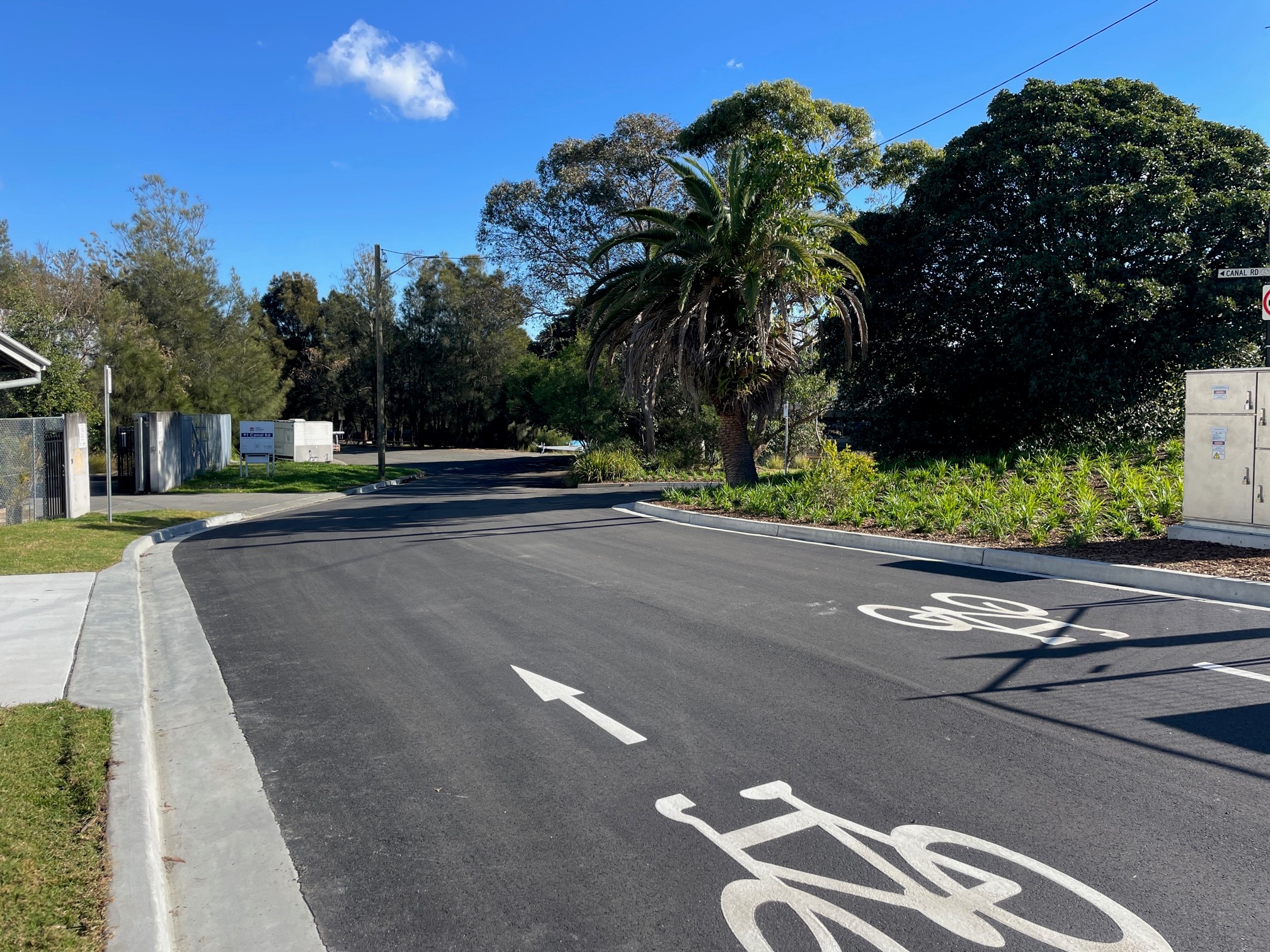 Line markings Canal Rd - July 23