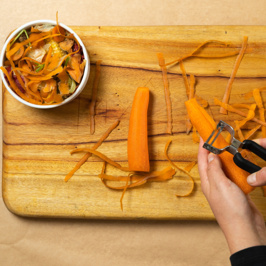 Scrappy vegetable broth step 1