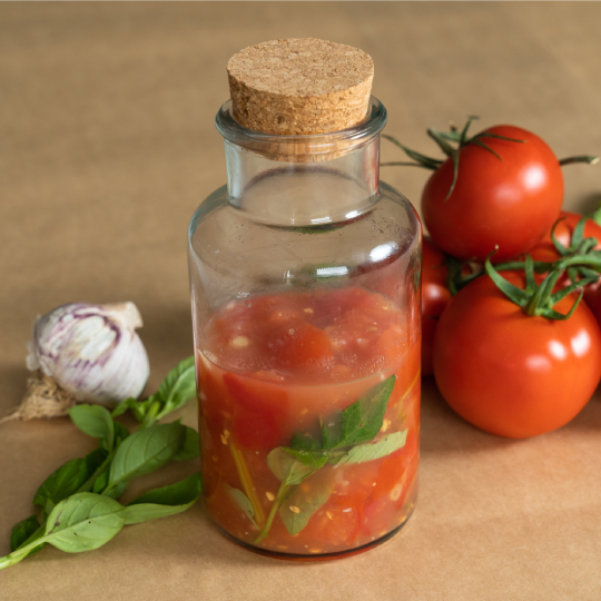 Easy fermented raw tomatoe sauce hero