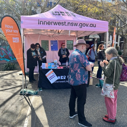 Customer service stall - Newtown