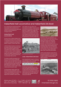 04. Haberfield Hall Locomotive and Haberfield Life Boat