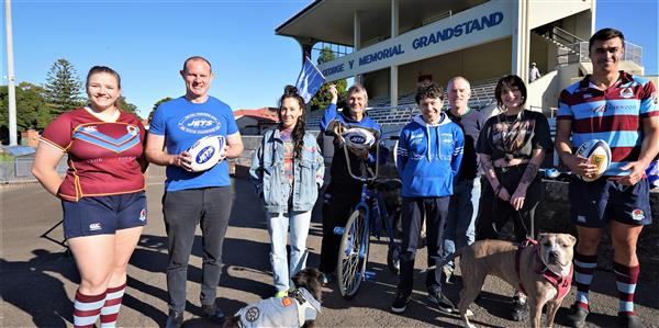 mayor with newtown jets and petersham rugby. 15 June 2023