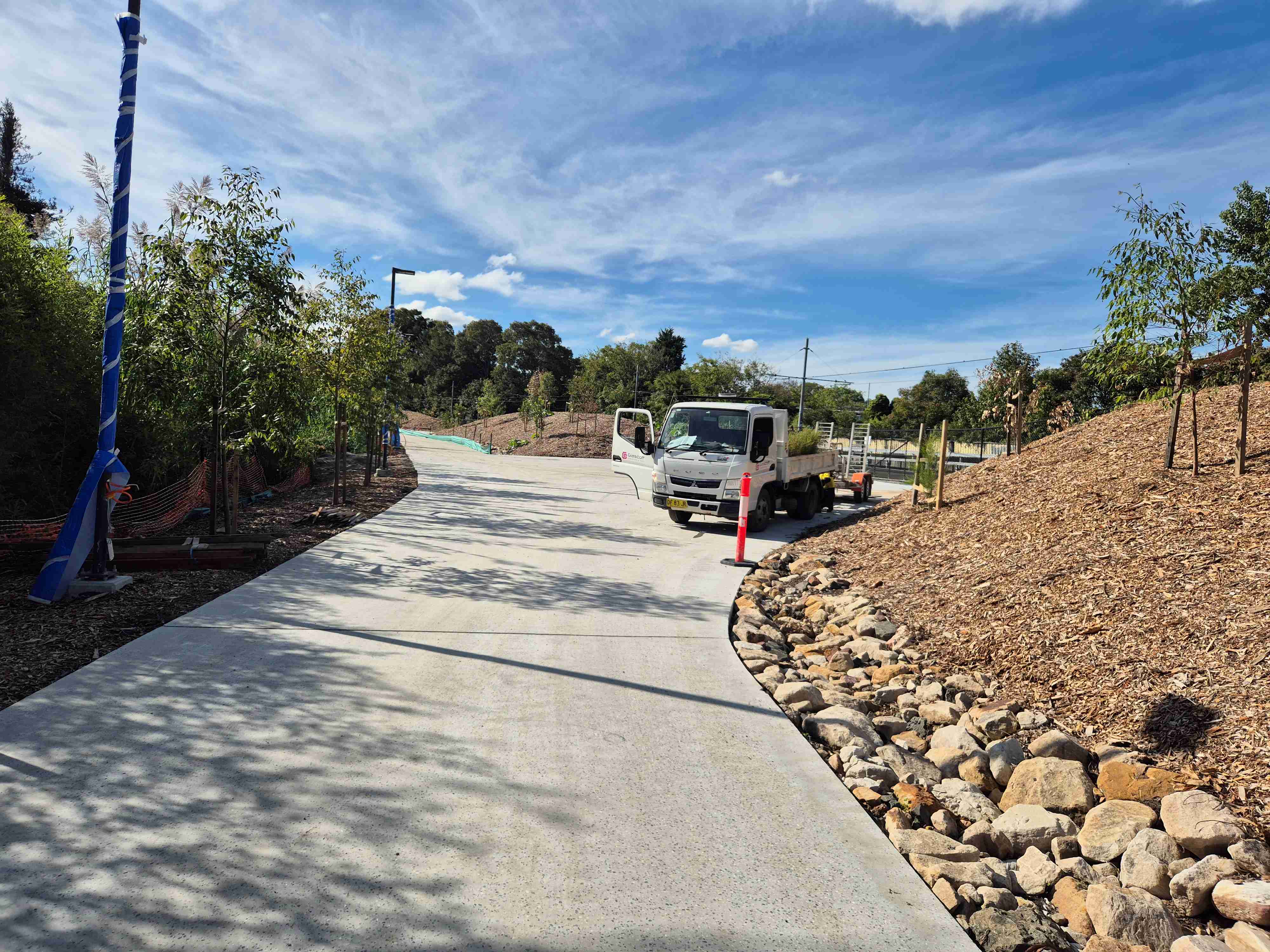 Hercules concrete path 6 May 2025