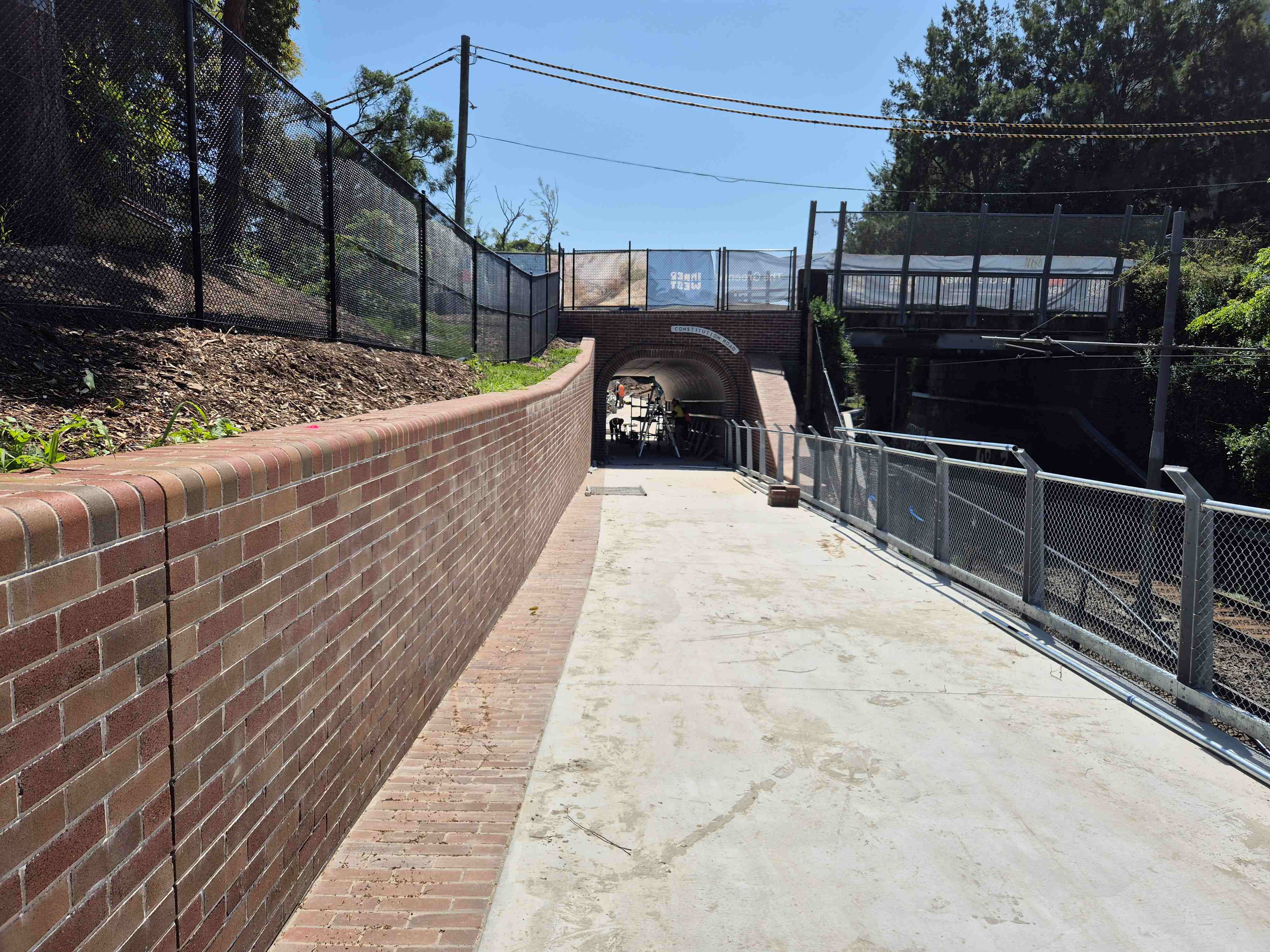 Const Rd tunnel and path 30 Sep 2025