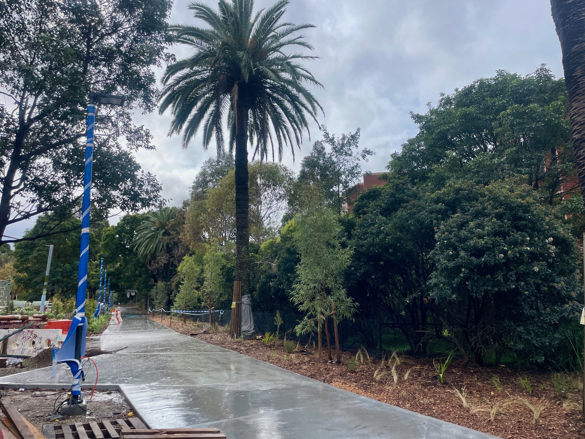 JP concrete path progress 2 July 2025