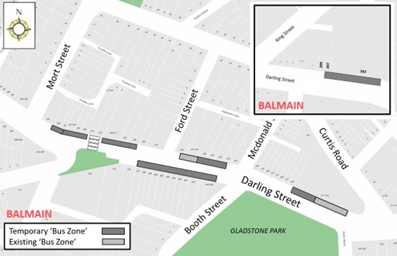Temp parking changes balmain 2