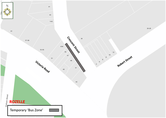 Temp parking changes rozelle 3