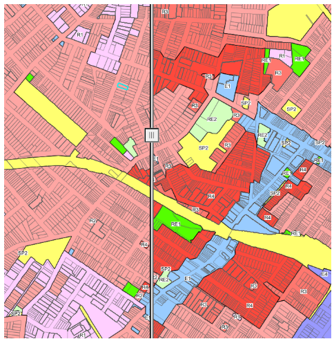 An example demonstrating the Fairer Future interactive map