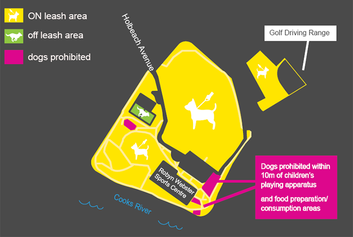 Tempe Dog Off Leash map