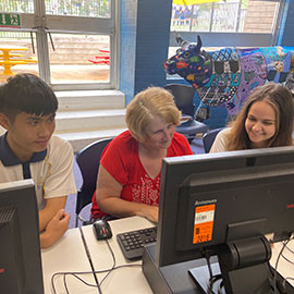 Cyber seniors program at Marrickville High 