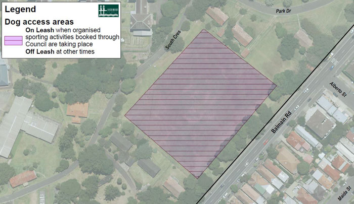 Balmain road dogs map