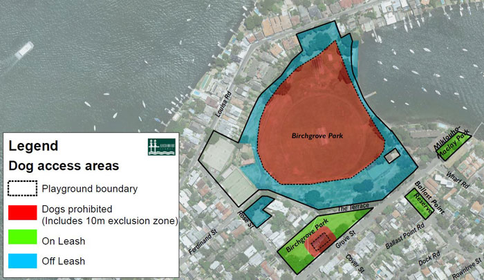 Birchgrove dogs map