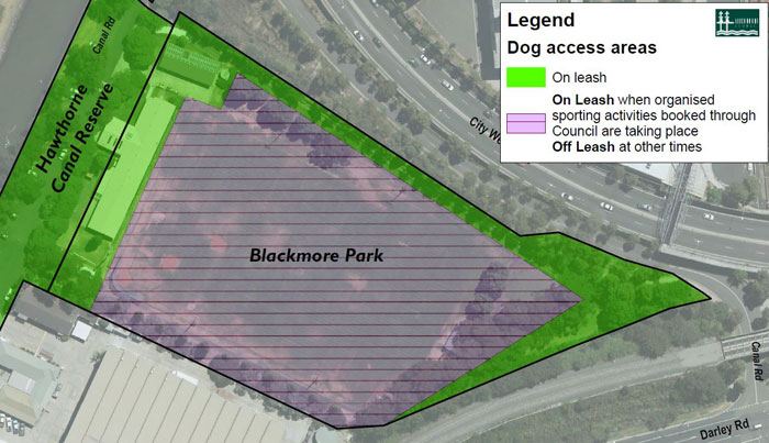 Blackmore dogs map