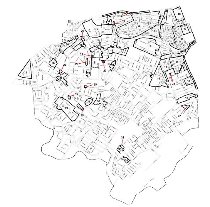 Heritage conservation areas map - Marrickville 