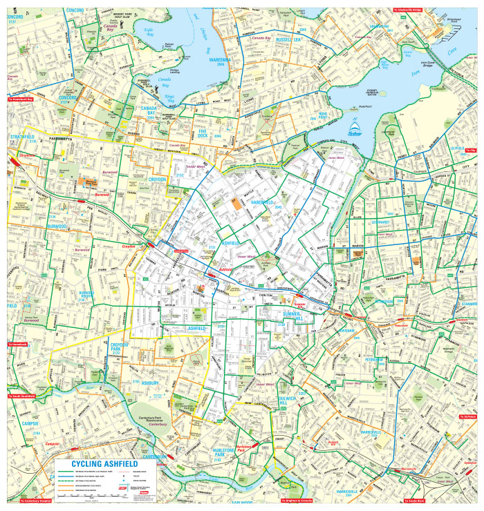 Ashfield Cycling Map 