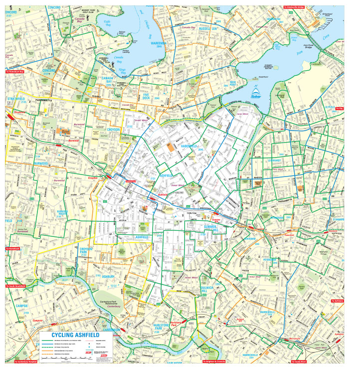 Ashfield Cycling Map