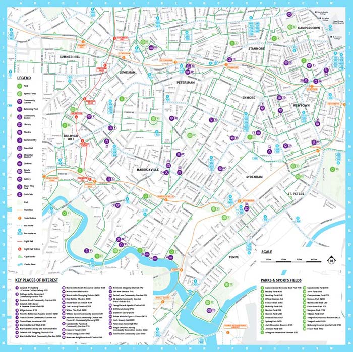 Stay active marrickville map