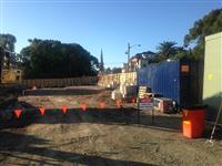 View from former car park looking south to Marrickville Road