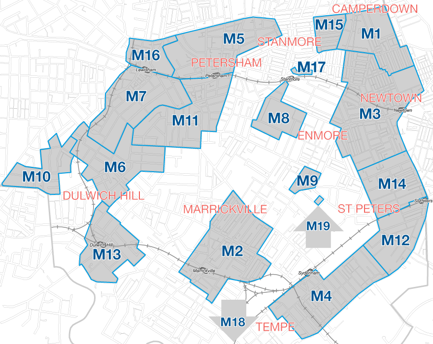 Permit areas - former Marrickville Council