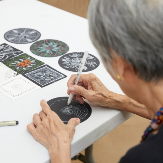 Zentangle - creative program for older adults