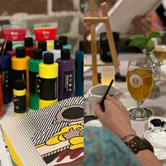 Beers & Brushes at Chuck & Son's Brewing Co.