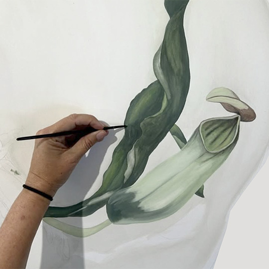 Art Class, Watercolour and Gouache - Botanicals and Bird