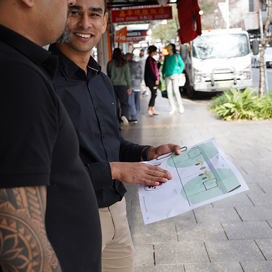 Council staff review plans for new street furniture on the main streets.