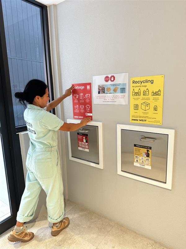 Waste Buster updating chute poster